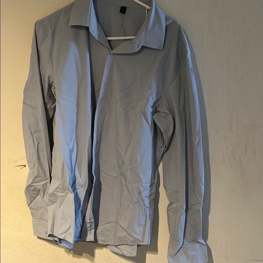 Lululemon Athletica Blue Dress Shirt